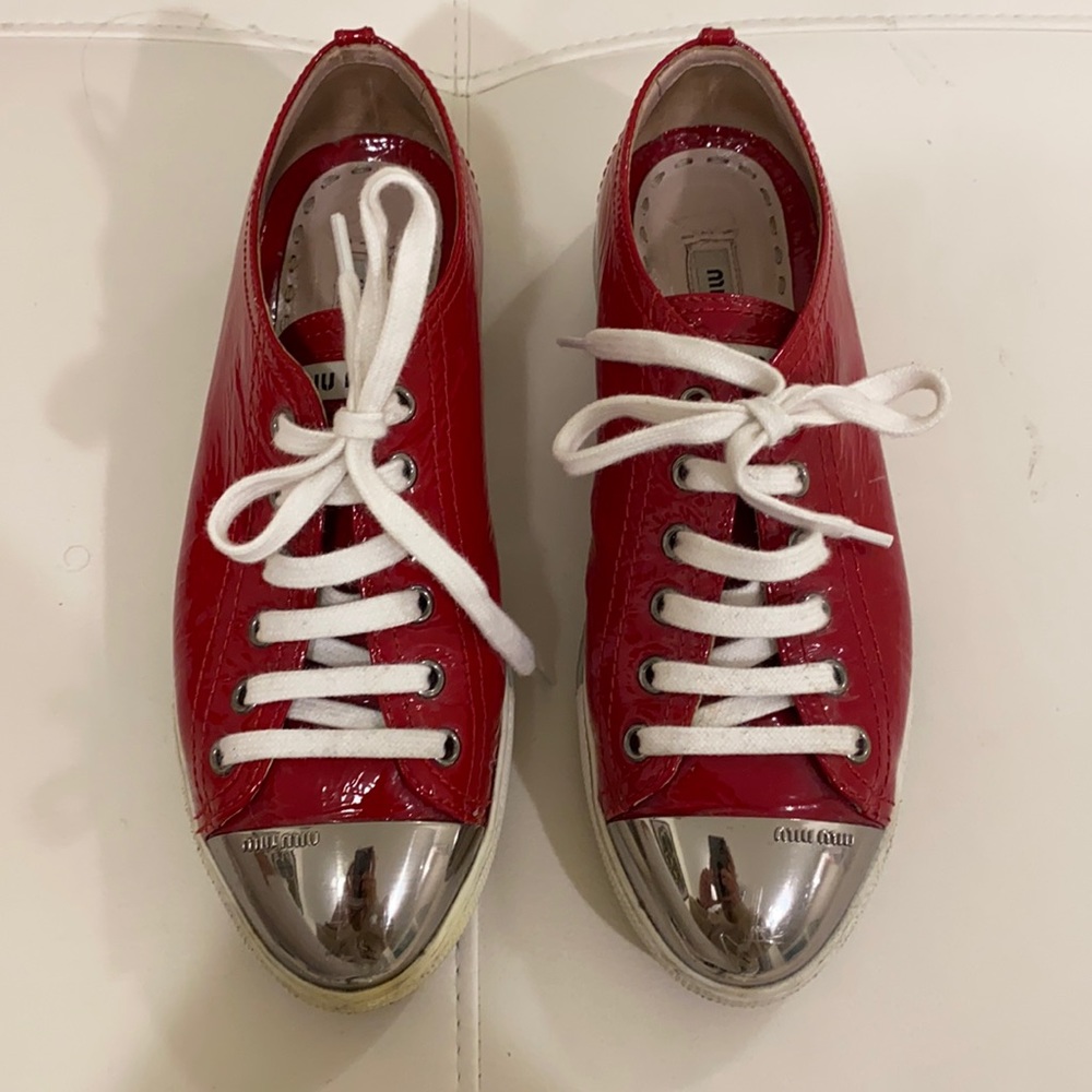 Miu Miu red sneakers